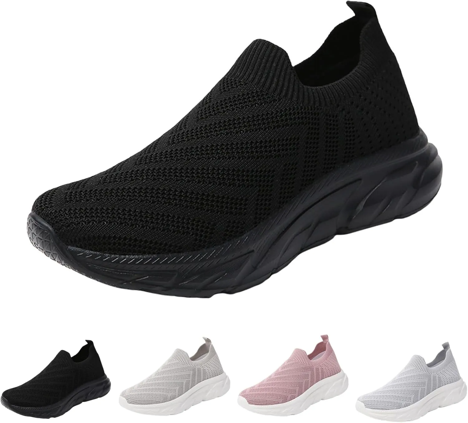 Comfortwear Shoes for Women Slip On Casual Slip-On Sneakers Arch Support Breathable Mesh Comfort Lightweight Running Shoes