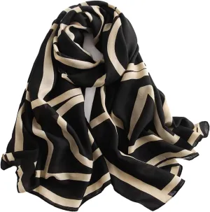 Cotton and Linen Hand Feel Scarfs for Women, Long Shawl, Lightweight and Soft, Suitable for All Season