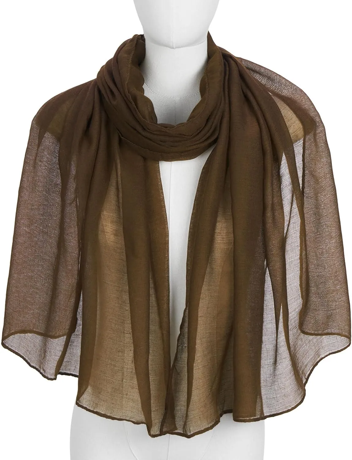Cotton Scarf for Women Fashion Solid Color Hijab Scarves Lightweight Shawl Summer Fall Winter African Hair Wraps