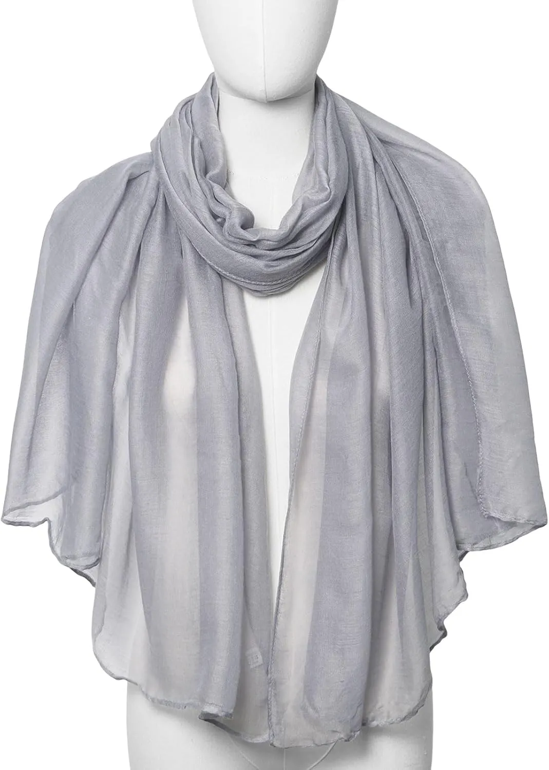 Cotton Scarf for Women Fashion Solid Color Hijab Scarves Lightweight Shawl Summer Fall Winter African Hair Wraps