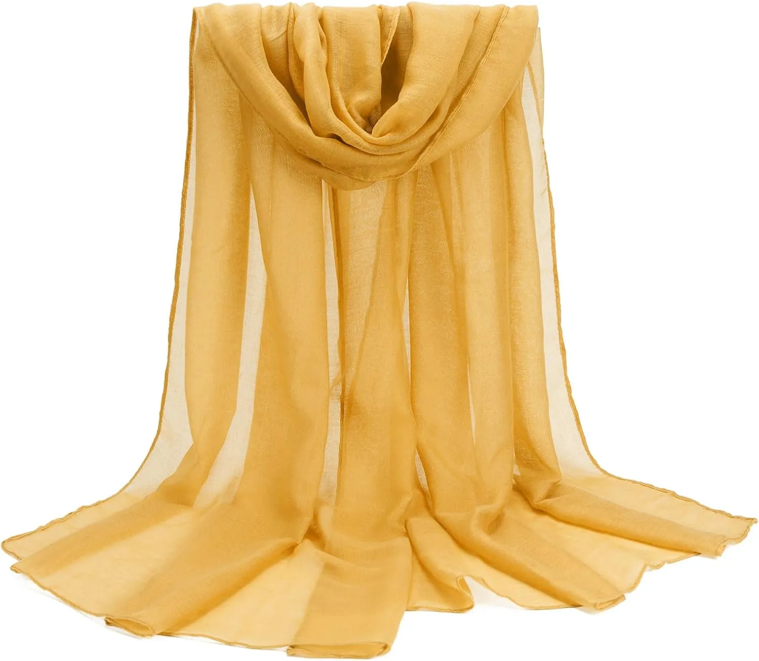 Cotton Scarf for Women Fashion Solid Color Hijab Scarves Lightweight Shawl Summer Fall Winter African Hair Wraps