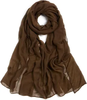 Cotton Scarf for Women Fashion Solid Color Hijab Scarves Lightweight Shawl Summer Fall Winter African Hair Wraps