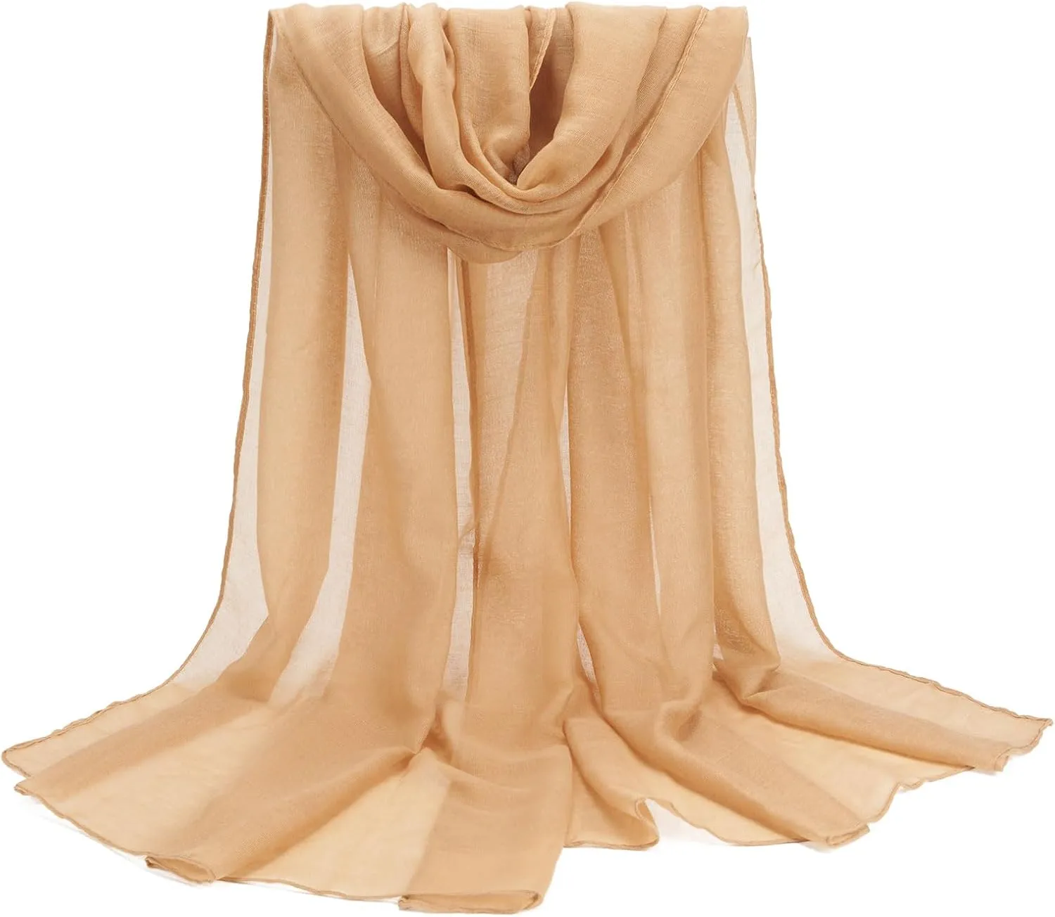Cotton Scarf for Women Fashion Solid Color Hijab Scarves Lightweight Shawl Summer Fall Winter African Hair Wraps