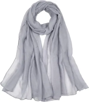 Cotton Scarf for Women Fashion Solid Color Hijab Scarves Lightweight Shawl Summer Fall Winter African Hair Wraps