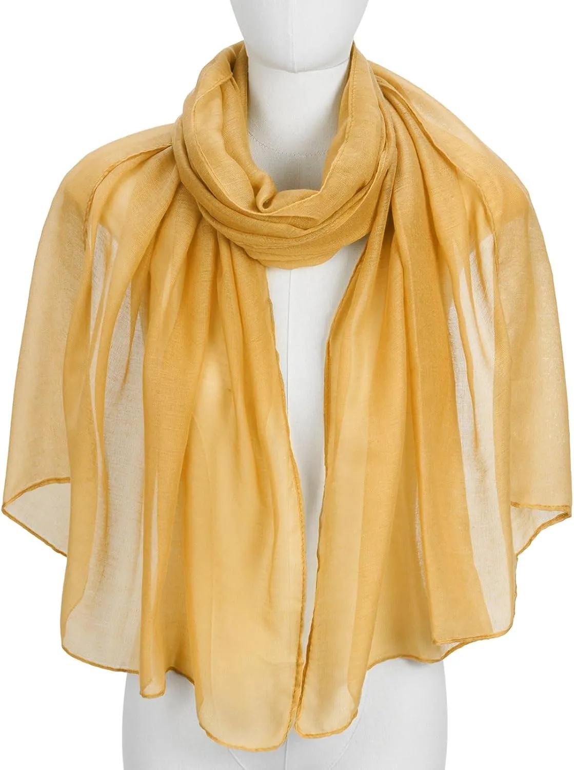 Cotton Scarf for Women Fashion Solid Color Hijab Scarves Lightweight Shawl Summer Fall Winter African Hair Wraps