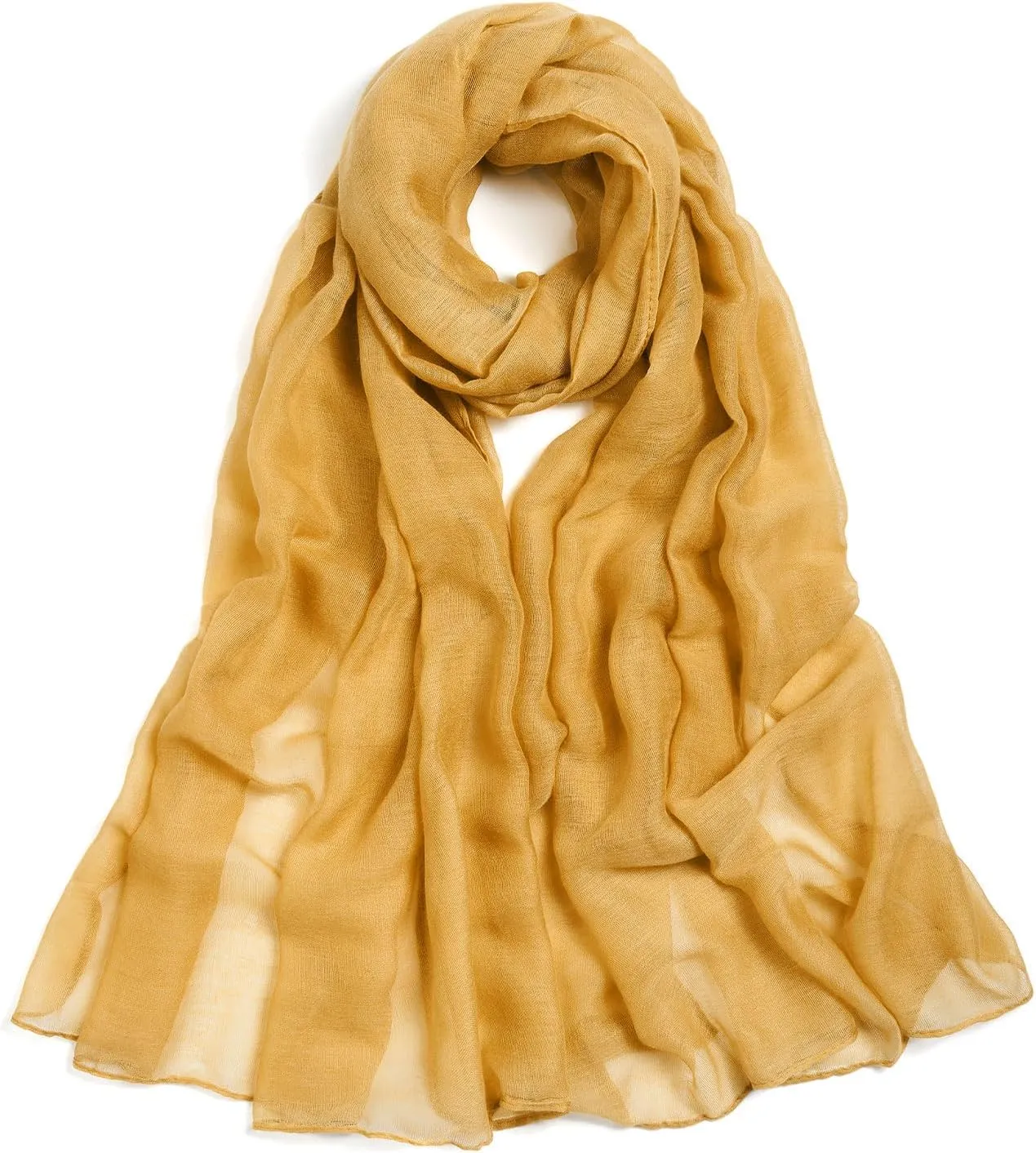 Cotton Scarf for Women Fashion Solid Color Hijab Scarves Lightweight Shawl Summer Fall Winter African Hair Wraps