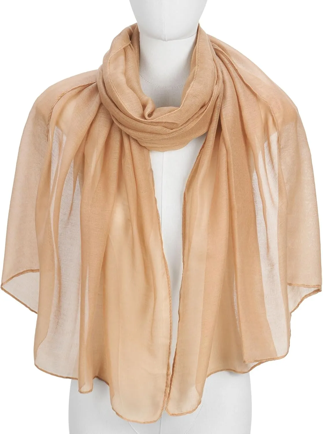 Cotton Scarf for Women Fashion Solid Color Hijab Scarves Lightweight Shawl Summer Fall Winter African Hair Wraps