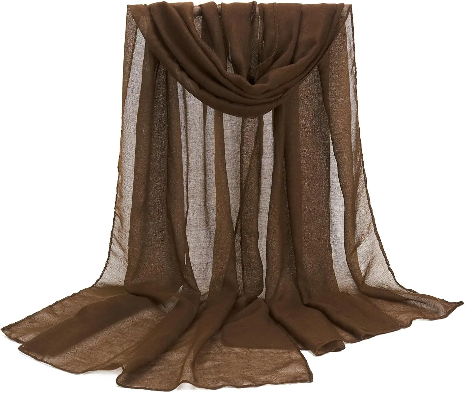 Cotton Scarf for Women Fashion Solid Color Hijab Scarves Lightweight Shawl Summer Fall Winter African Hair Wraps