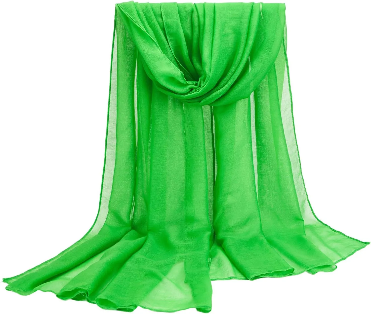 Cotton Scarf for Women Fashion Solid Color Hijab Scarves Lightweight Shawl Summer Fall Winter African Hair Wraps