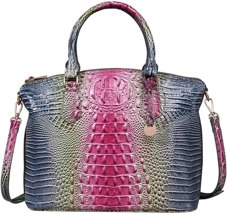 Crocodile Leather Top Handle Bag Fashion Tote Hobo Handbags Crossbody Satchel Bags for Women Shoulder Bag Purse Style 13#