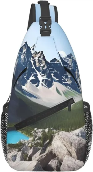 Cross Chest Bag for Men Women Crossbody Backpack Mountains Sling Bag Travel Hiking Daypack