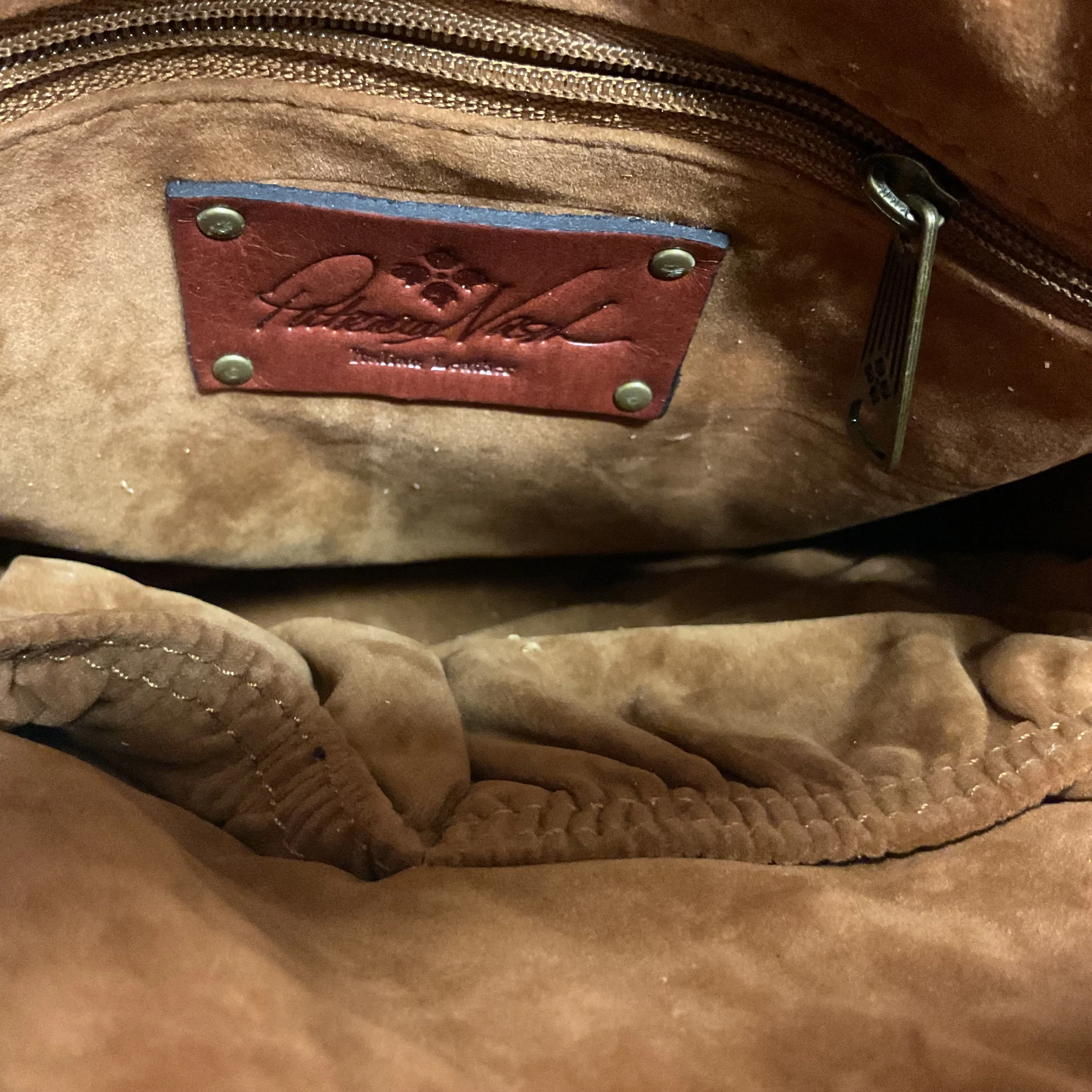 Crossbody Designer By Patricia Nash In Brown, Size:Medium