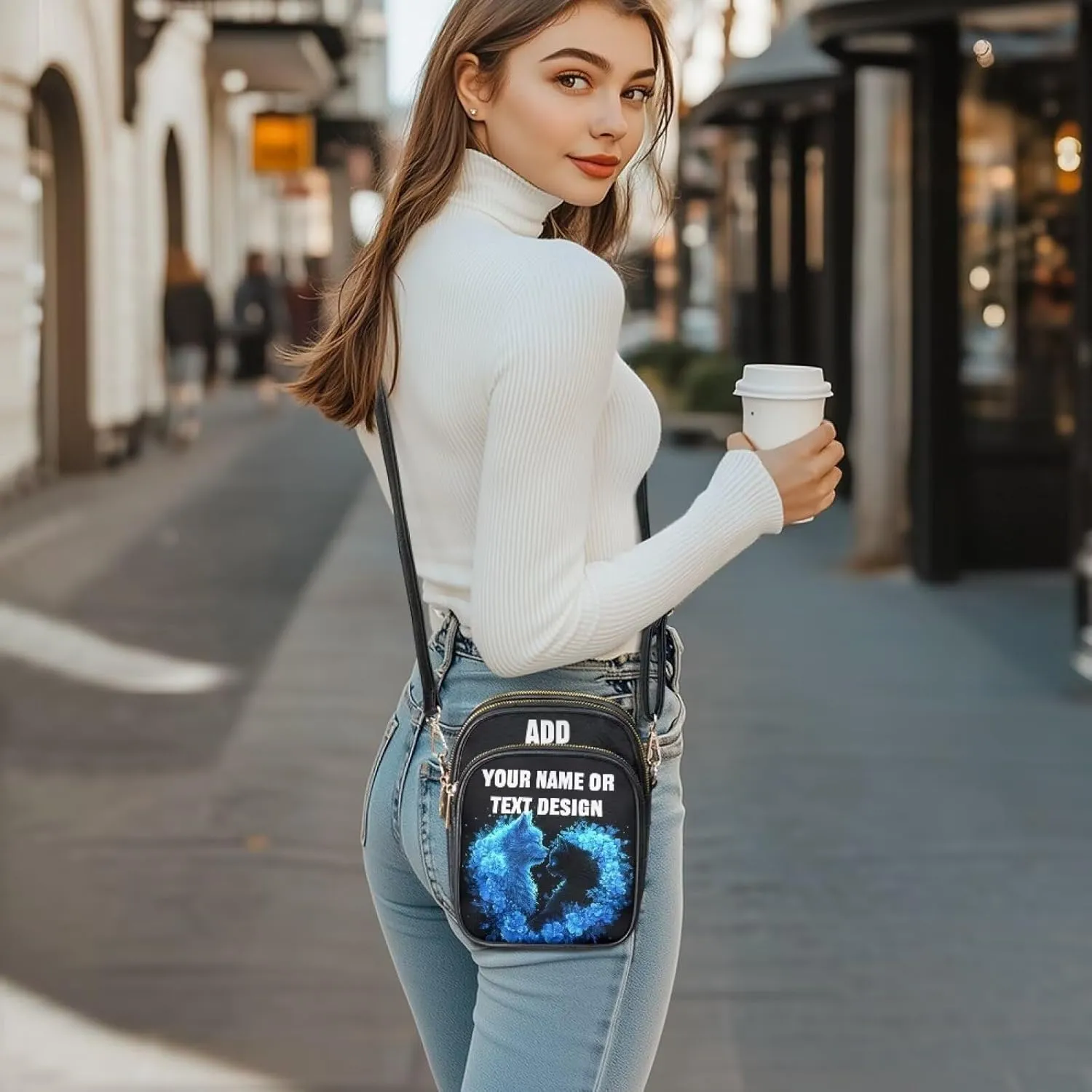 Custom Womens Crossbody Bag Small Crossbody Wallet Phone Bag Women Mini Purse Cell Phone Shoulder Bag
