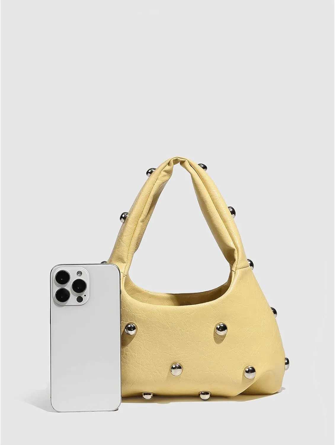 Cute Purse Studded Mini Purses Going Out Y2K Leather Shoulder Bag Everyday Vintage Handbag Aesthetic Purses