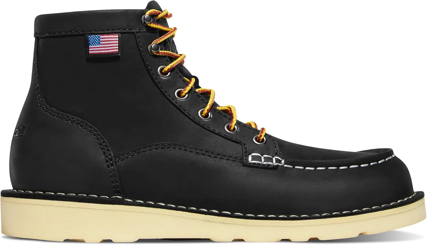 Danner 6 Bull Run Moc Toe Work Boots for Women - Durable Full-Grain Leather with Non Slip Wedge Outsole and 3-Density Cushion Footbed, EH Resistant