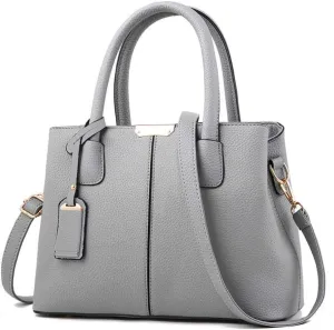 Dayfine Women's Pu Leather Single Shoulder Bag Delicate Oblique Satchel Zipper Handbag