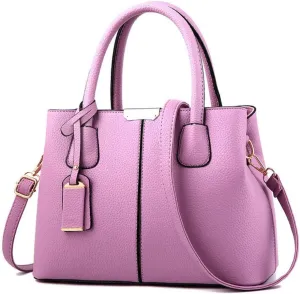 Dayfine Women's Pu Leather Single Shoulder Bag Delicate Oblique Satchel Zipper Handbag