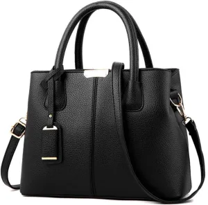 Dayfine Women's Pu Leather Single Shoulder Bag Delicate Oblique Satchel Zipper Handbag