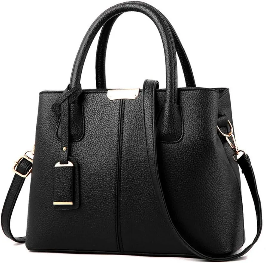 Dayfine Women's Pu Leather Single Shoulder Bag Delicate Oblique Satchel Zipper Handbag