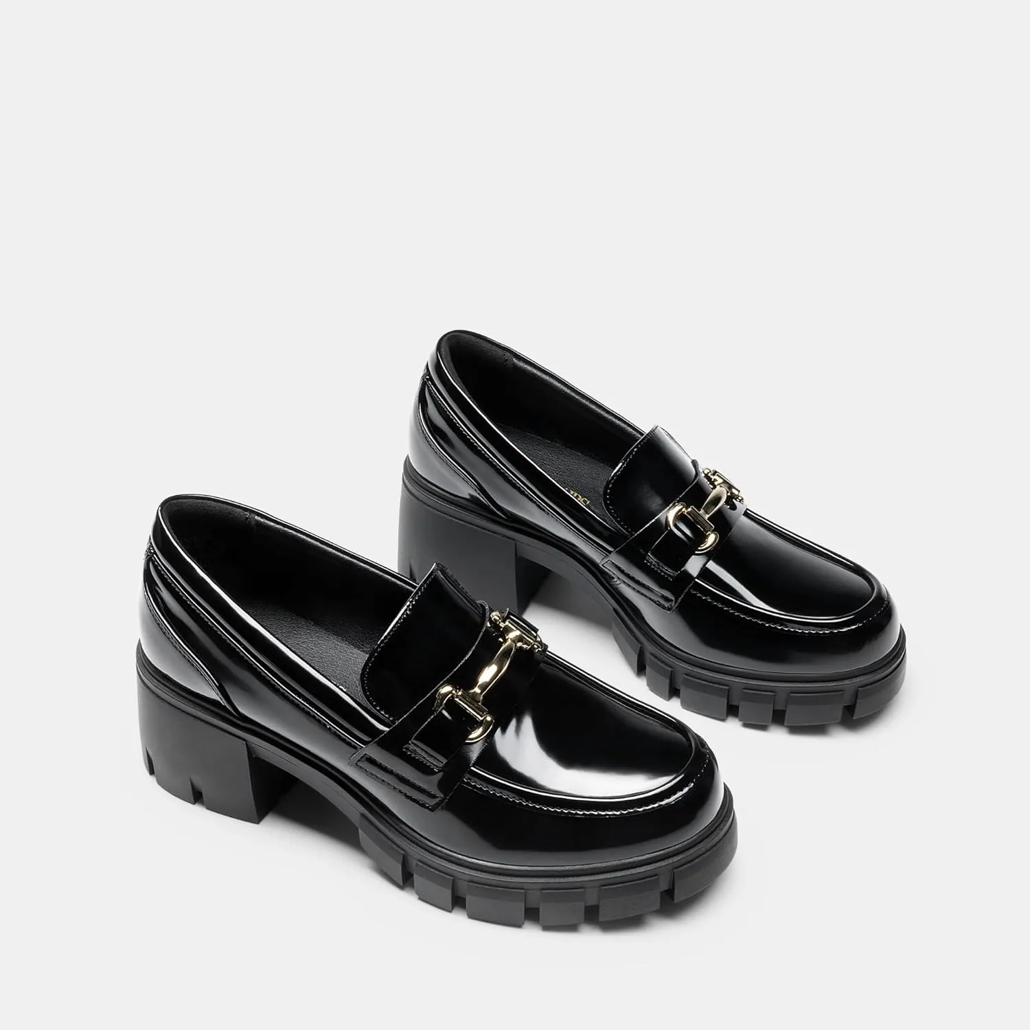 DREAM PAIRS Loafers for Women Platform Chunky Loafers Slip On Casual Shoes