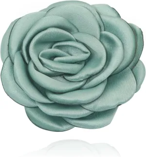 Elegant Satin Fabric Rose Flower Brooches Pins for Women Dainty Silk Camellia Flower Brooches Lapel Pins Colorful Flower Brooches Pin for Women Wedding Party Prom Dress Jewerly 2024