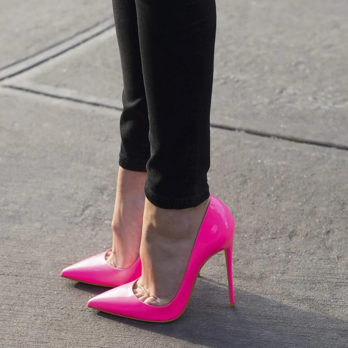 Elisabet Tang Women Pumps, Pointed Toe High Heel 4.7 inch/12cm Party Stiletto Heels Shoes