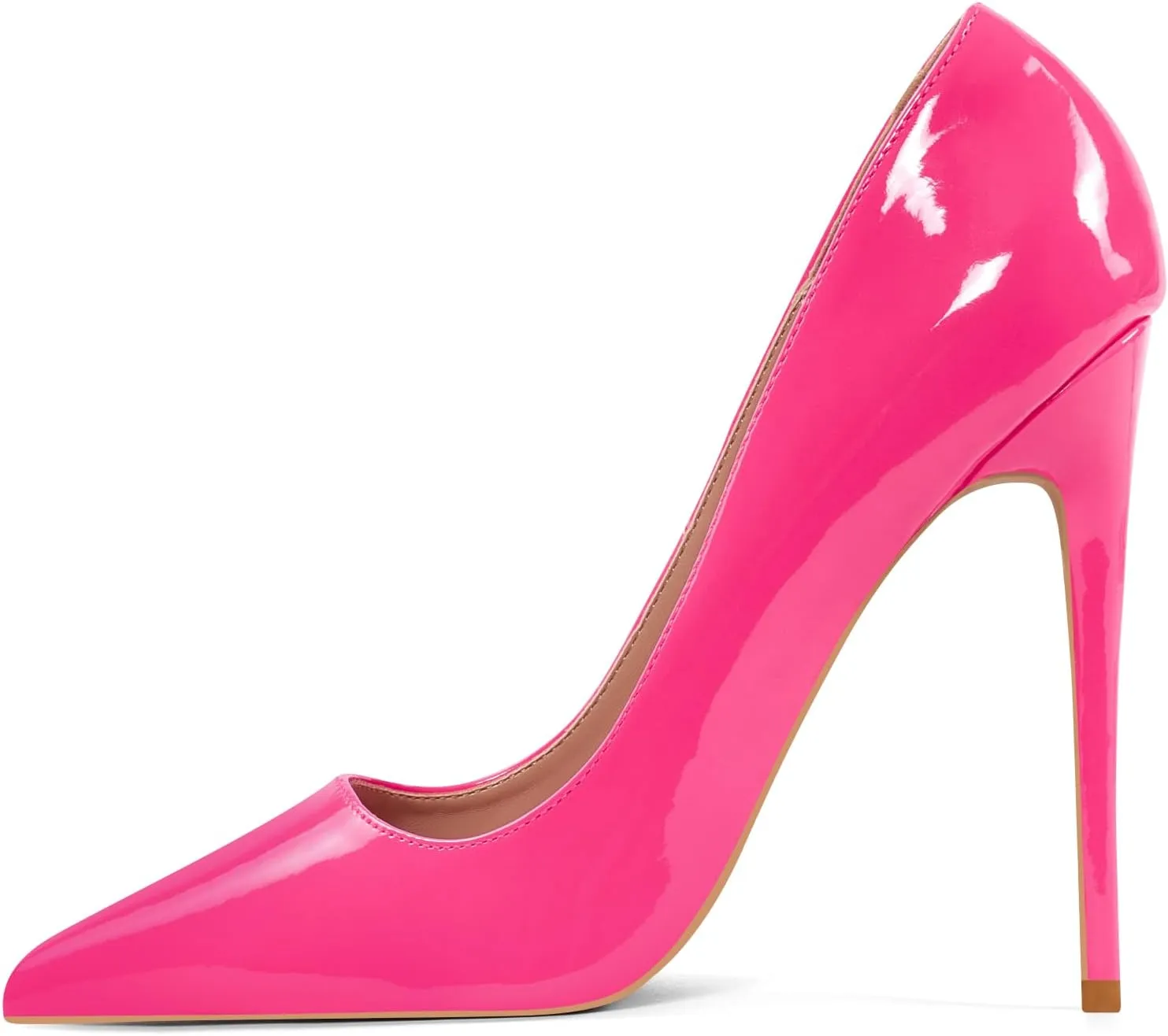 Elisabet Tang Women Pumps, Pointed Toe High Heel 4.7 inch/12cm Party Stiletto Heels Shoes