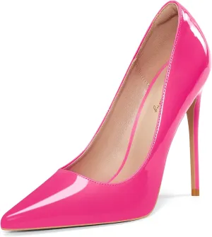 Elisabet Tang Women Pumps, Pointed Toe High Heel 4.7 inch/12cm Party Stiletto Heels Shoes