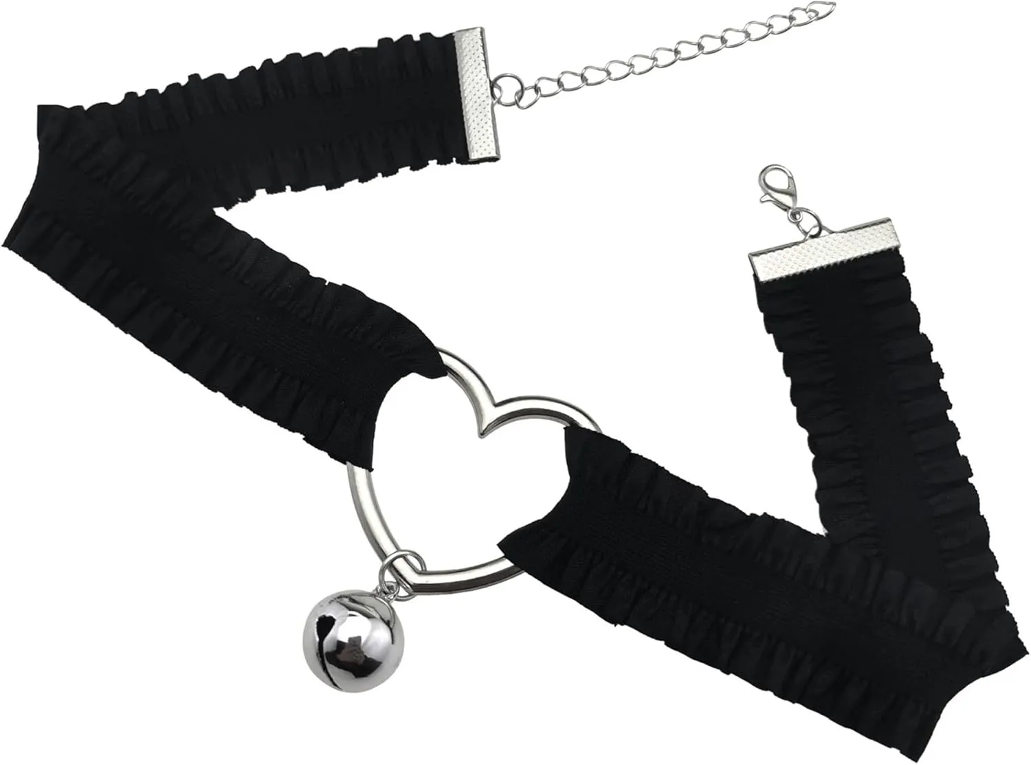 eYLun Women Heart Choker Necklace Adjustable Punk Lace Victorian Choker Collar Necklace