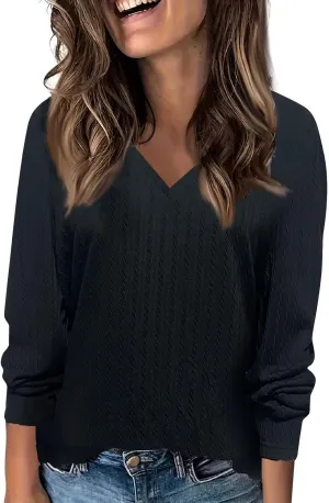 Fall Sweaters Womens 2024 Sweaters Women Long Sleeve Sweater Dress Trendy Tops for Women