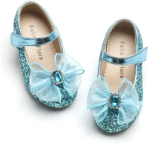 Felix & Flora Toddler Girls Dress Shoes - Little Girl Ballet Mary Jane Flats Party School Wedding