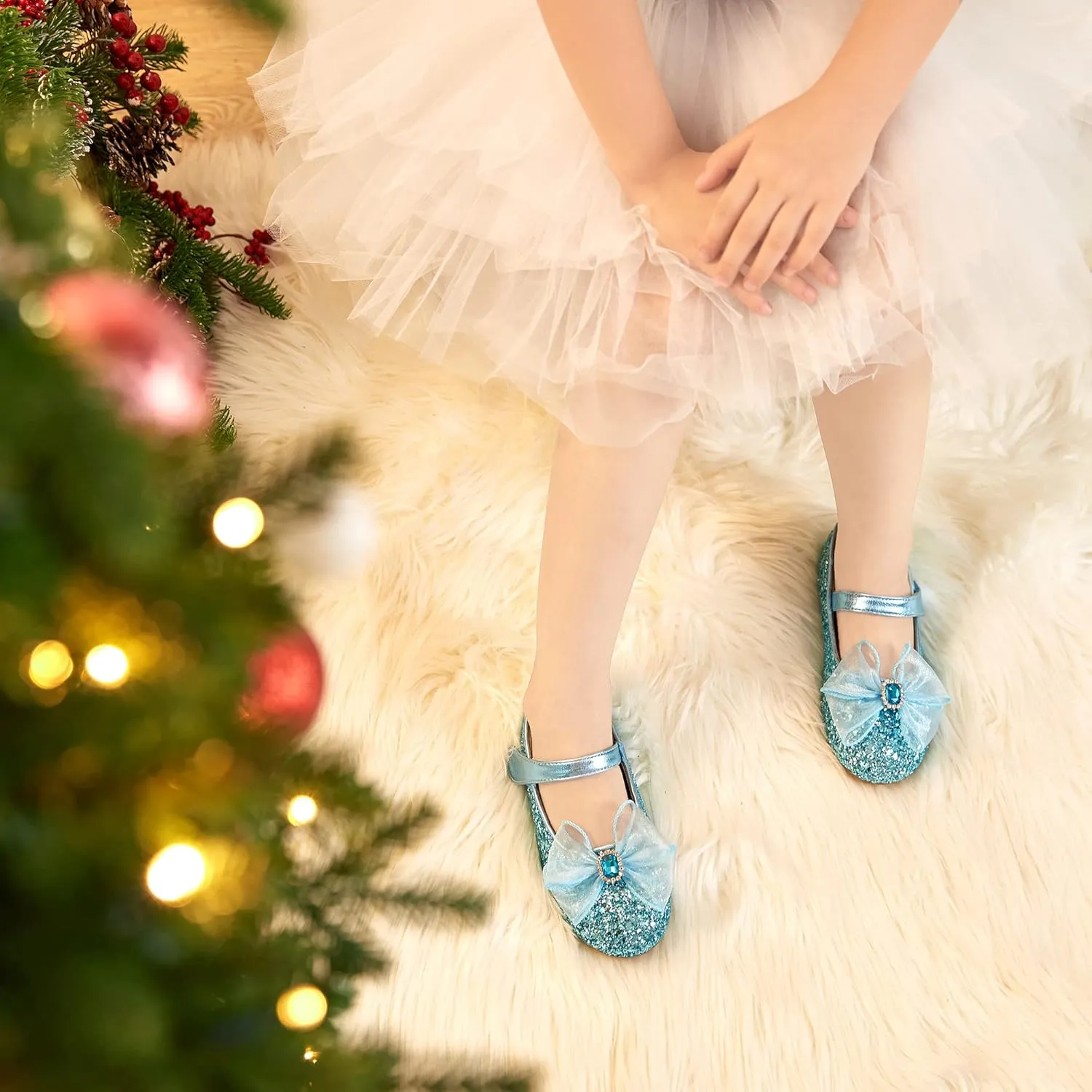 Felix & Flora Toddler Girls Dress Shoes - Little Girl Ballet Mary Jane Flats Party School Wedding