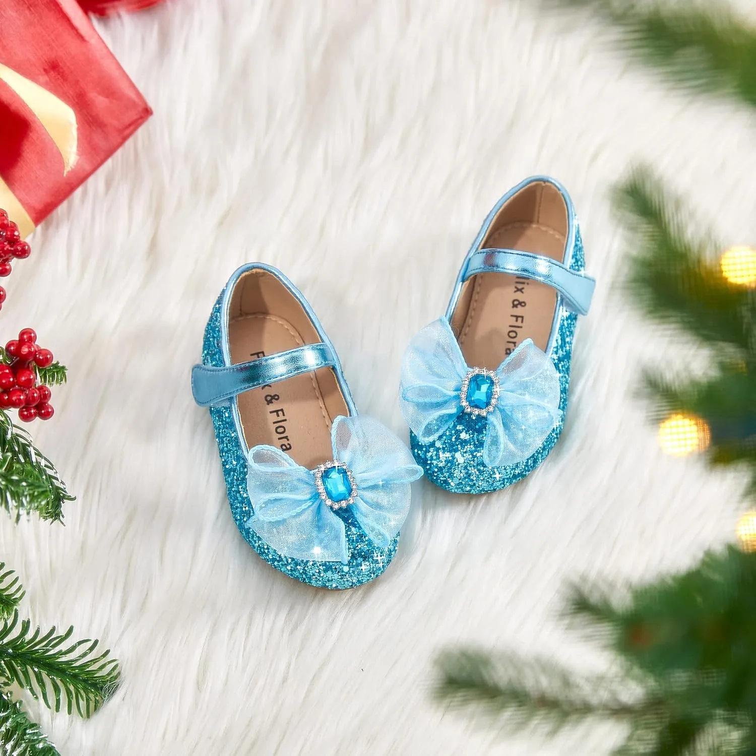 Felix & Flora Toddler Girls Dress Shoes - Little Girl Ballet Mary Jane Flats Party School Wedding