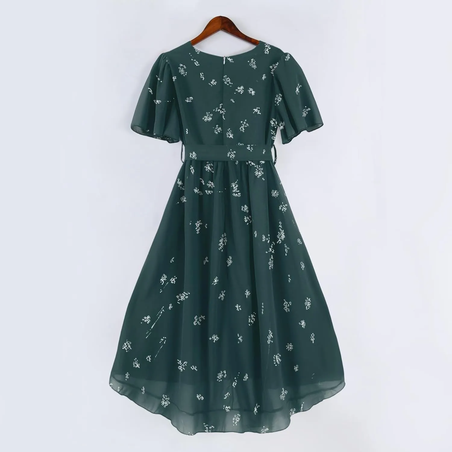 Floral Maxi Dresses for Women 2025 Summer Long Chiffon Elegant Flowy Dresses Spring Casual Wedding Guest Dress