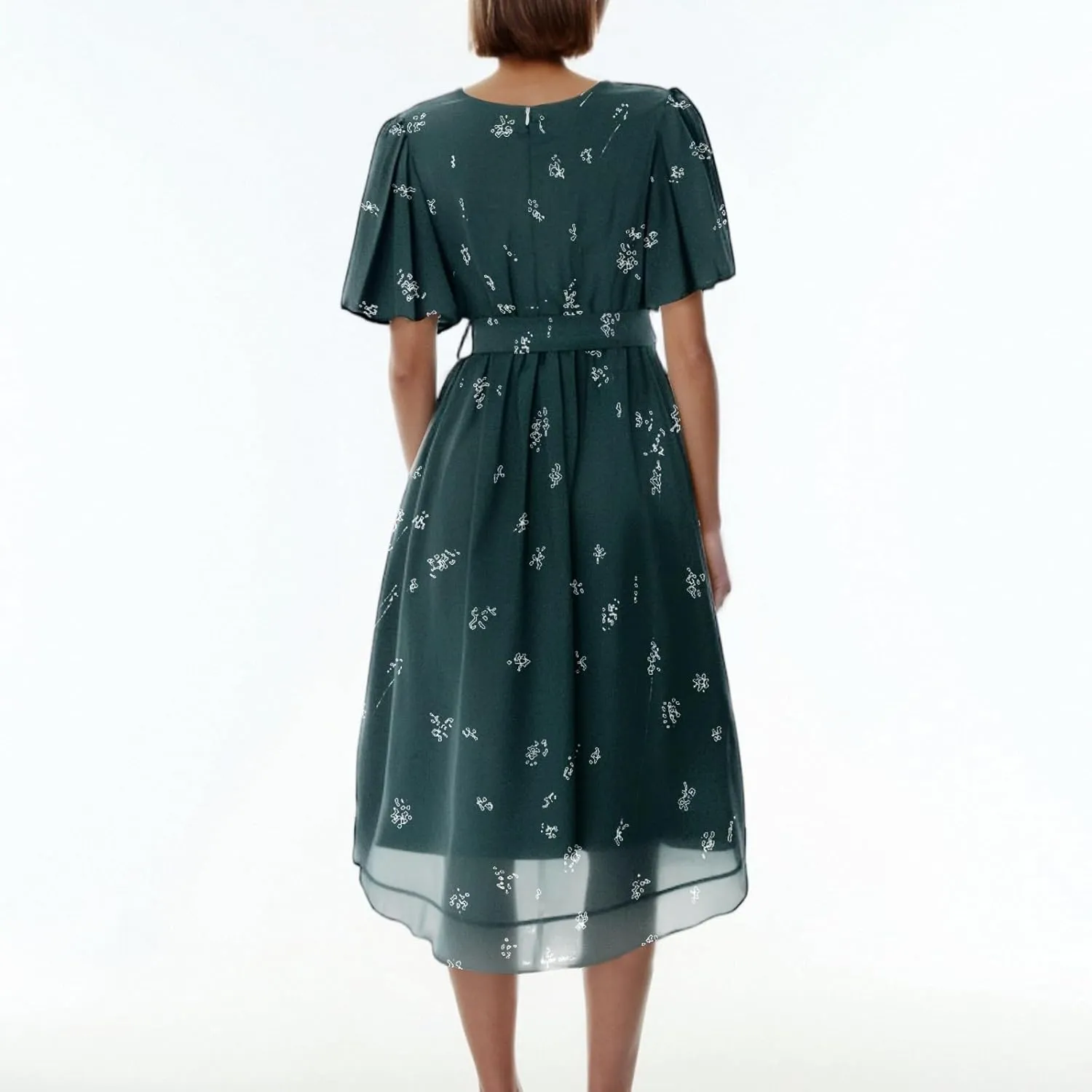 Floral Maxi Dresses for Women 2025 Summer Long Chiffon Elegant Flowy Dresses Spring Casual Wedding Guest Dress
