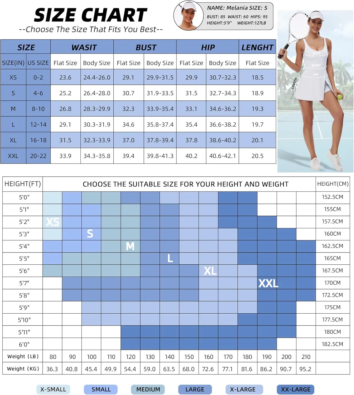 FOMELY Tennis Dress for Women, U Neck Workout Dress with Built in Shorts and Bra for Sleeveless Golf Dresses for Women