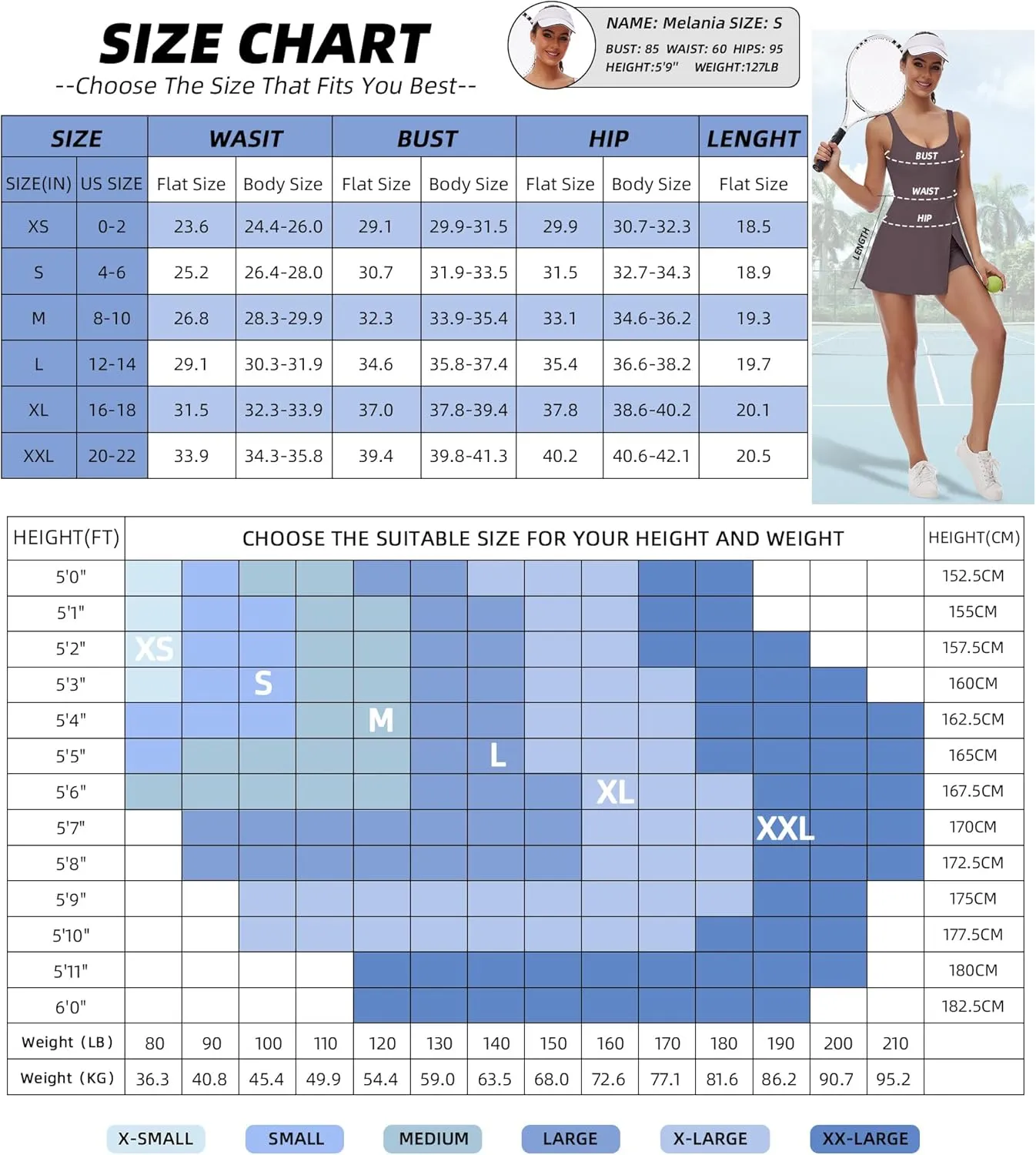 FOMELY Tennis Dress for Women, U Neck Workout Dress with Built in Shorts and Bra for Sleeveless Golf Dresses for Women