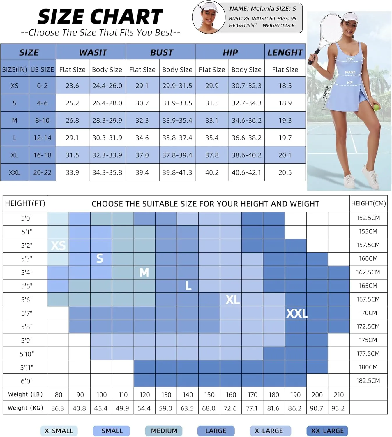 FOMELY Tennis Dress for Women, U Neck Workout Dress with Built in Shorts and Bra for Sleeveless Golf Dresses for Women