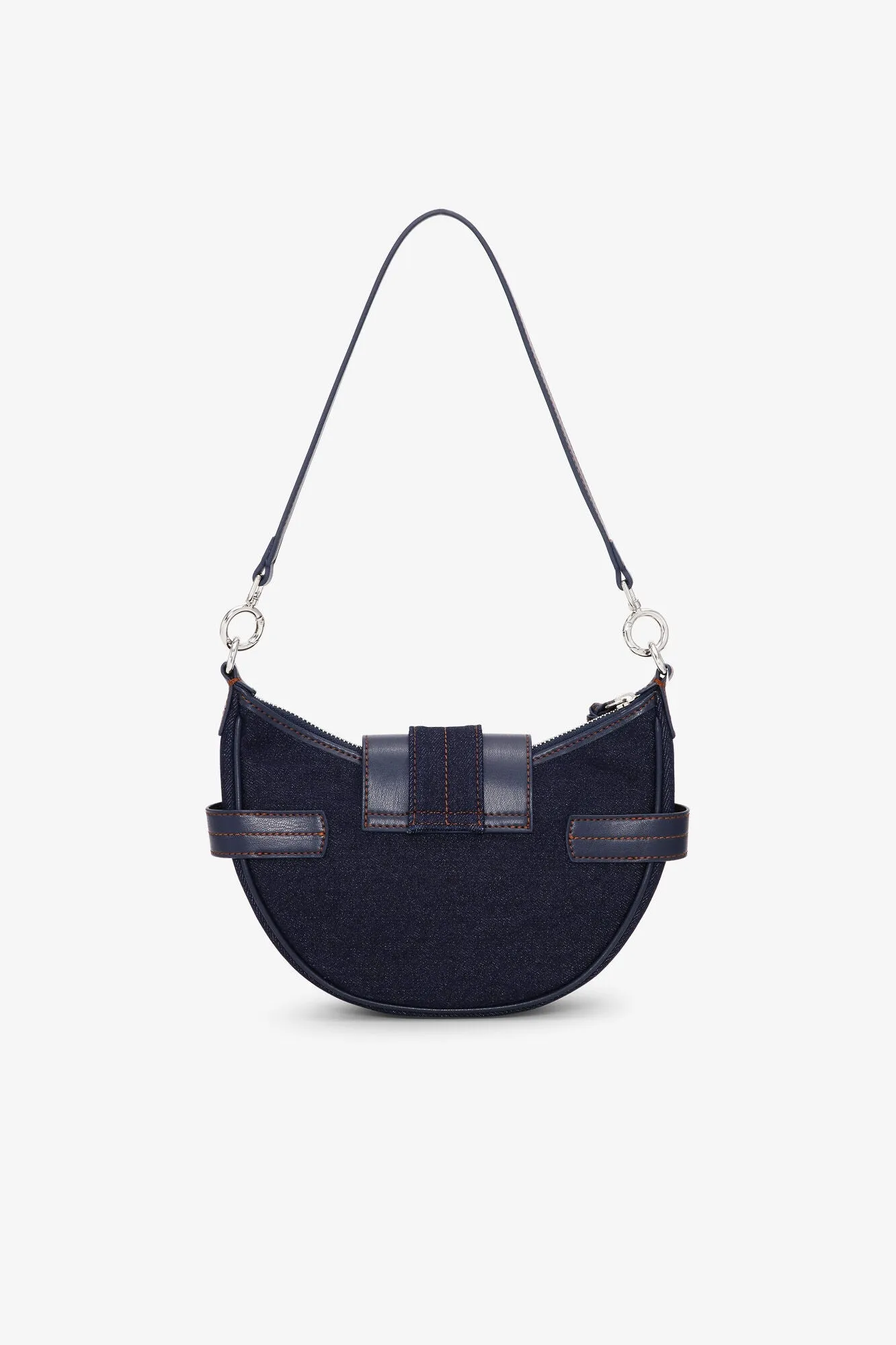 Ganni Bucky Bag Small Crossbody Nylon - Denim