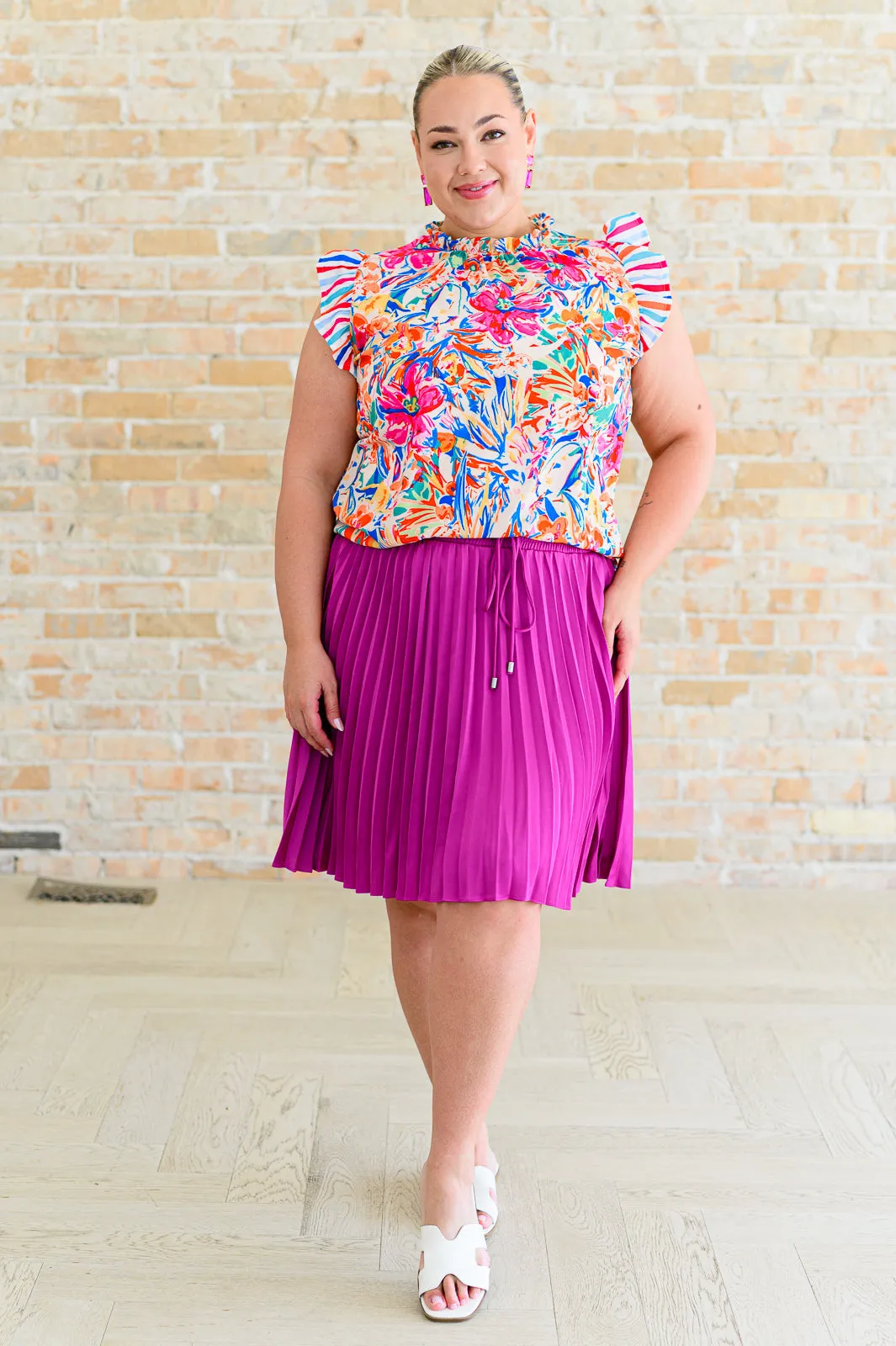 Get Out of Town Ruffle Sleeve Top -3/31/2025