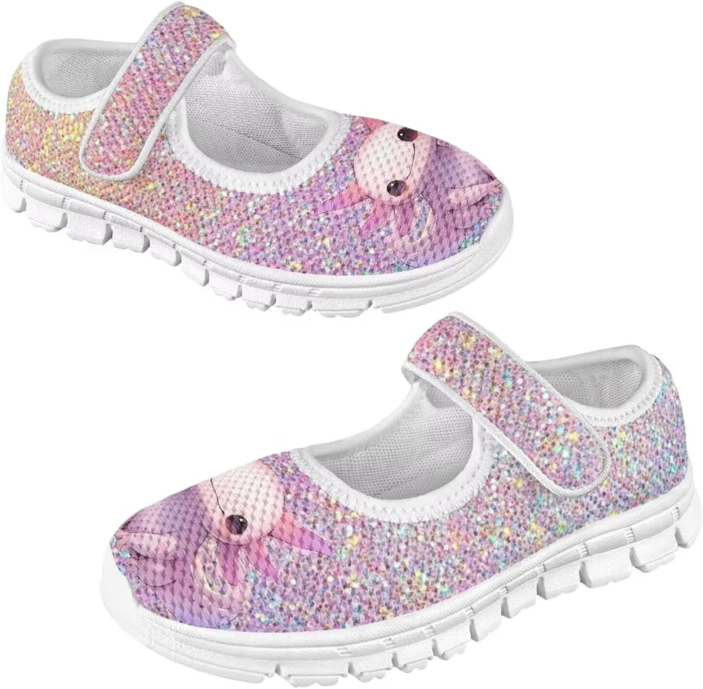 Girls Axolotl Mary Jane Dress Shoes Ballet Princess Flats Party Wedding School Shoes for Kids