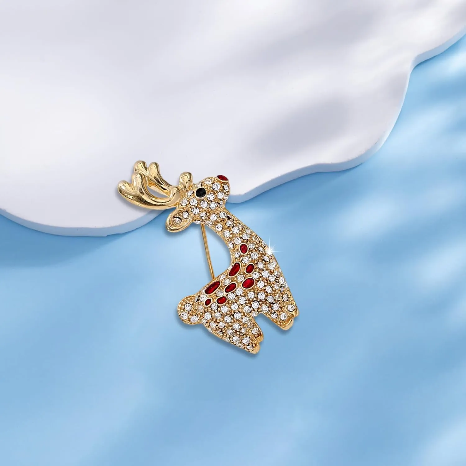 Gold Crystal Deer Owl Spider Bee Brooches for Womne Elegant Enamel Rhinestone Pearl Animal Brooch Pins Fashion Jewelry Brooch pin Accessories for Women Men Gift