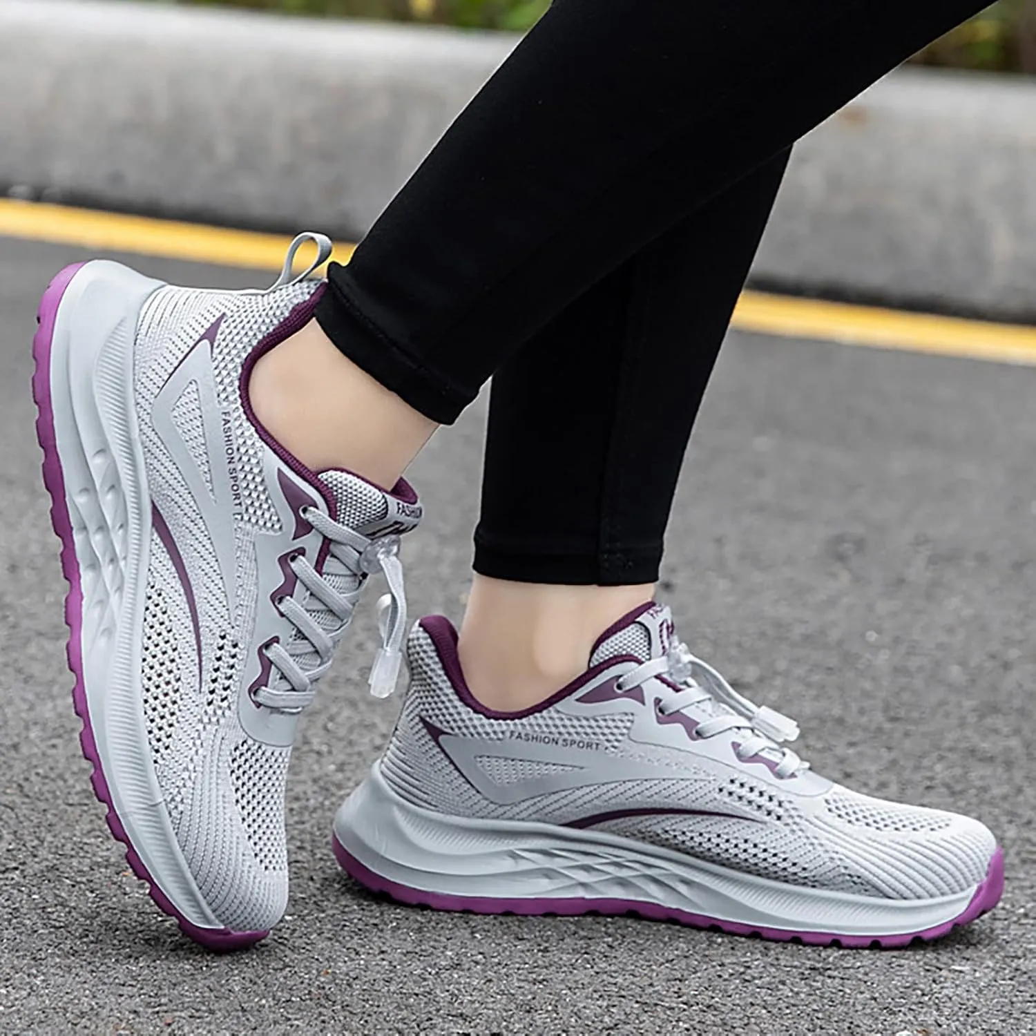 Gym Shoes for Women Workout Zapatos Deportivos para Hacer Ejercicio Mujer Women's Walking Shoes Sock Sneakers Black High Top Sneakers for Women Zipper Black Tennis Shoes for Women Arch Support