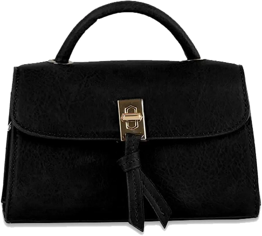 HANDBAG EXPRESS Satchel Bags Handbags Purse for Women Crossbody Vegan Leather
