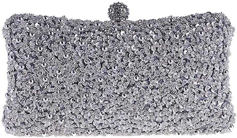 HBJWOV Bag dress evening party bag clutch bag delicate beaded embroidered bag