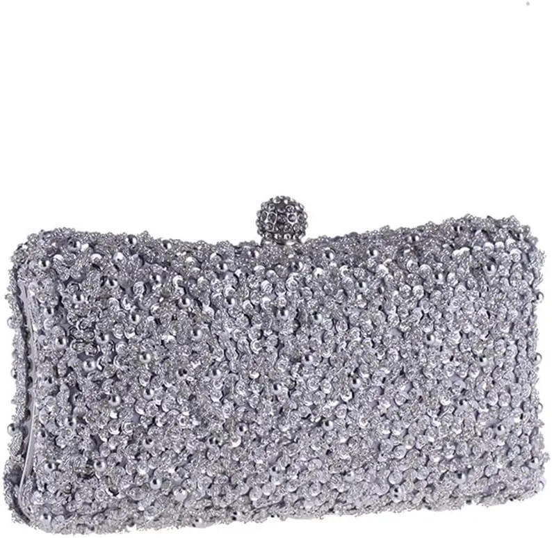 HBJWOV Bag dress evening party bag clutch bag delicate beaded embroidered bag