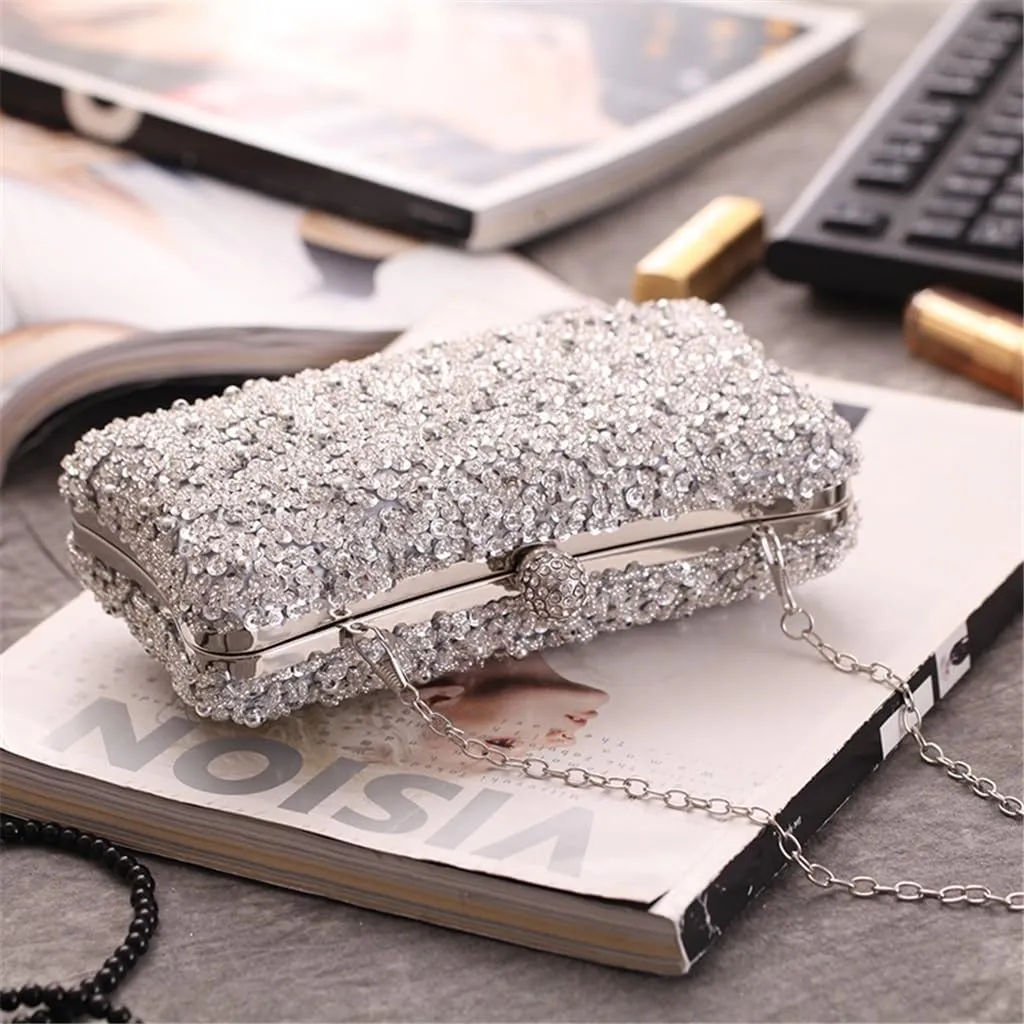 HBJWOV Bag dress evening party bag clutch bag delicate beaded embroidered bag