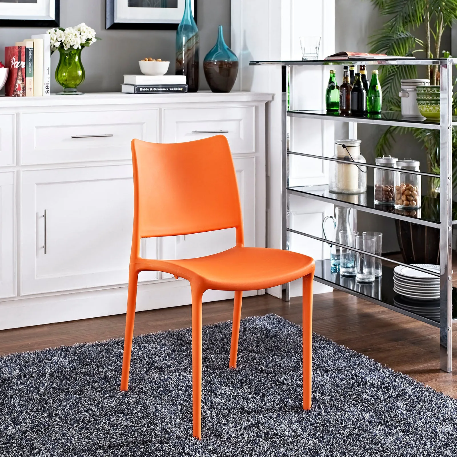 Hipster Dining Side Chair Orange EEI-1703-ORA