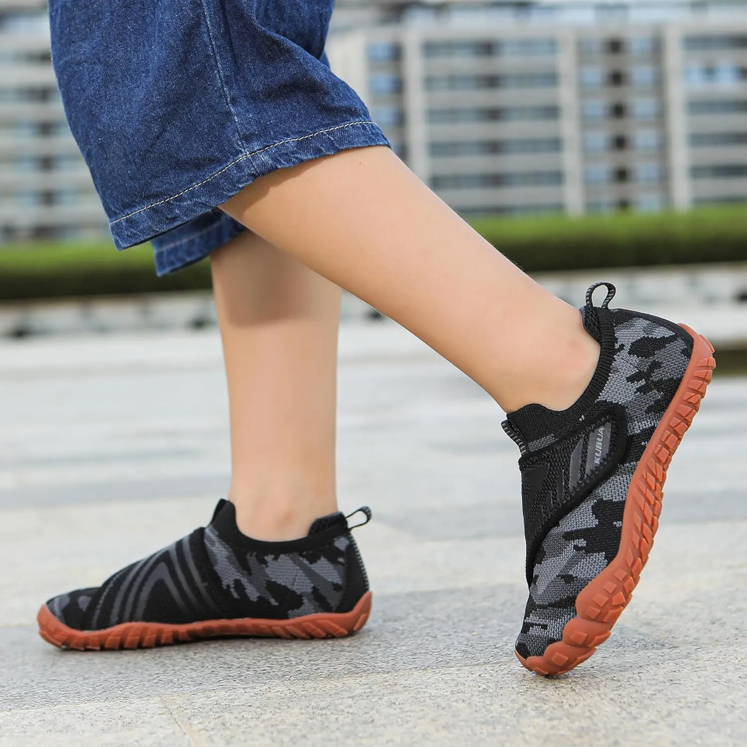 KUBUA Kids Hiking Water Shoes Boys Girls Barefoot Shoes Multifunctional Tennis Sneakers Toddler Little Big Kid