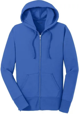 Ladies Core Fleece Full-Zip Hooded Sweatshirts in Sizes: XS-4XL